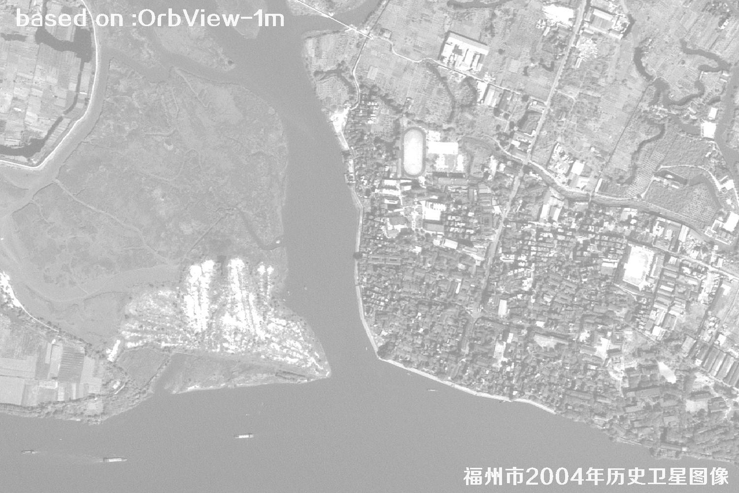 福州市2004年1米分辨率OrbView卫星历史影像图11