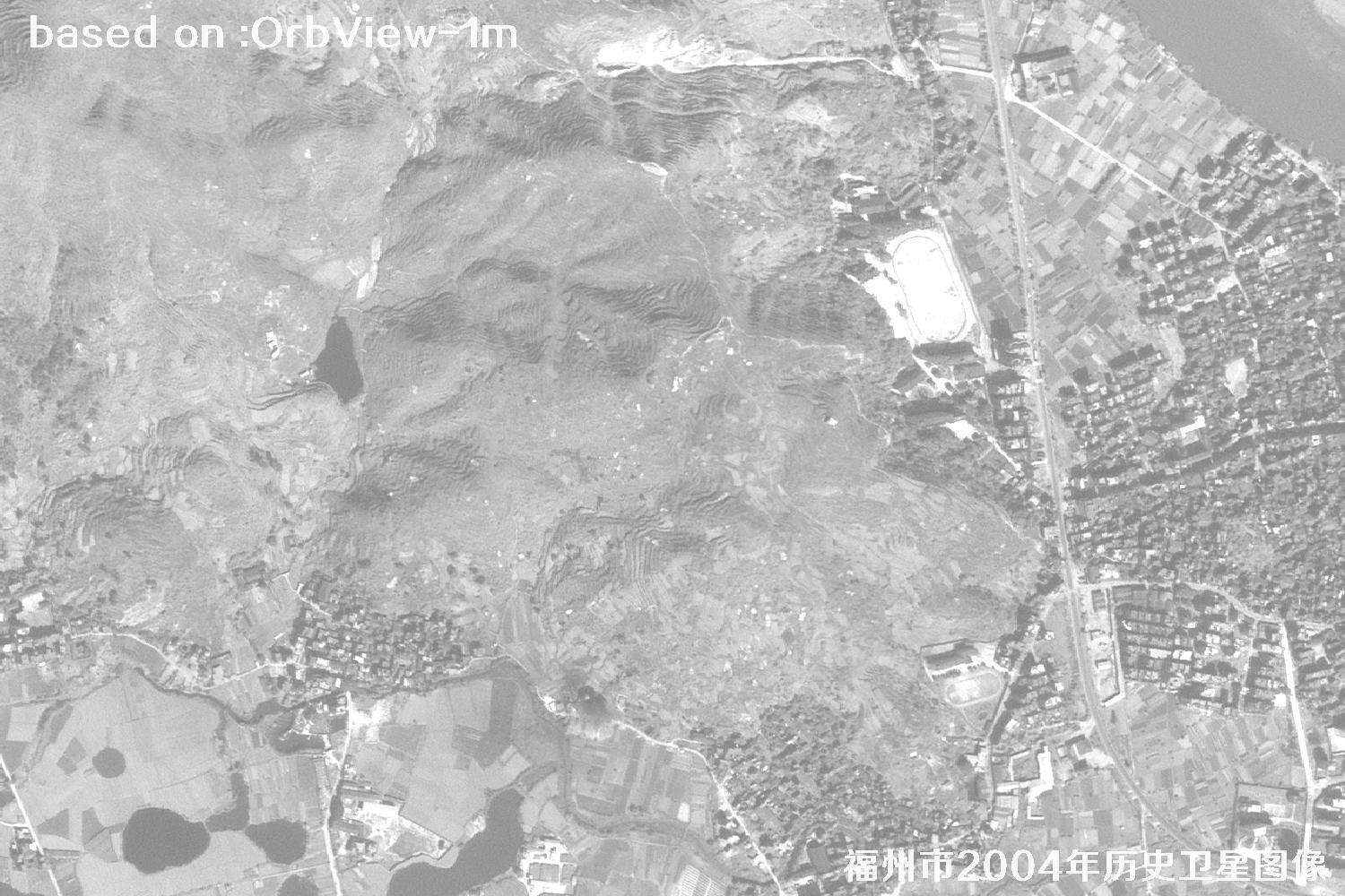 福州市2004年1米分辨率OrbView卫星历史影像图20