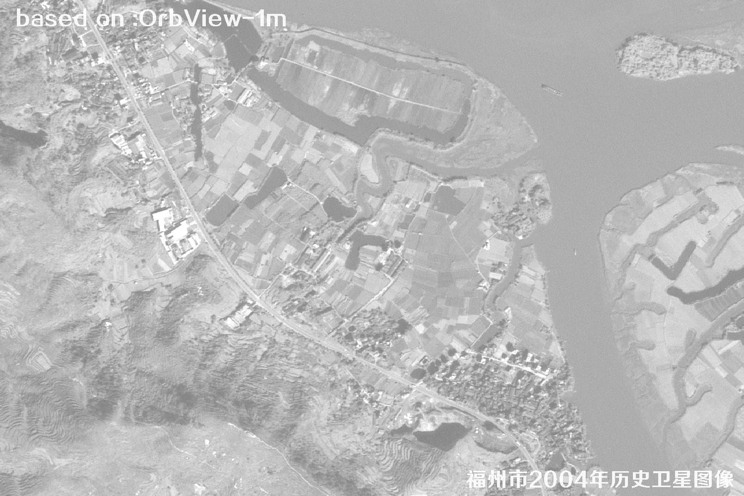 福州市2004年1米分辨率OrbView卫星历史影像图23