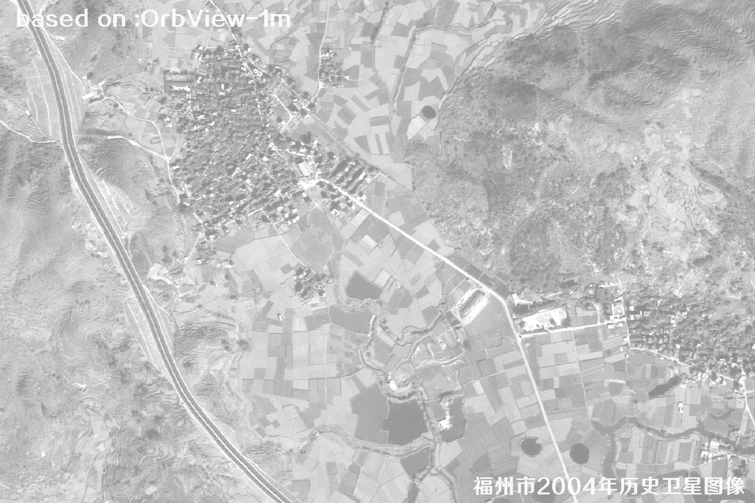 福州市2004年1米分辨率OrbView卫星历史影像图24