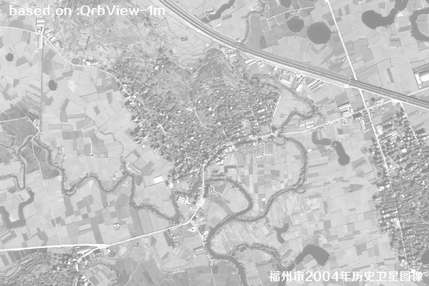 福州市2004年1米分辨率OrbView卫星历史影像图25