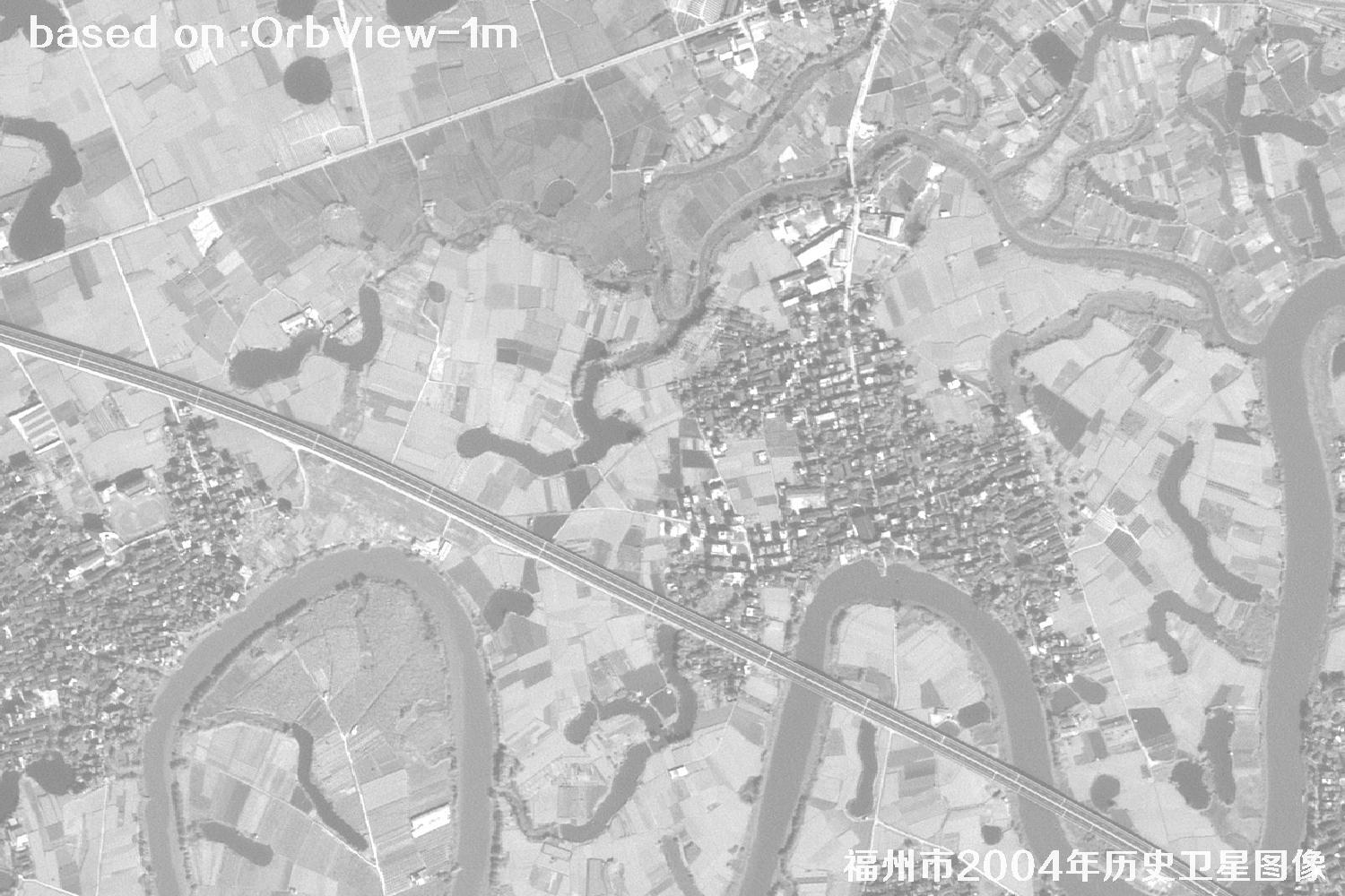 福州市2004年1米分辨率OrbView卫星历史影像图26