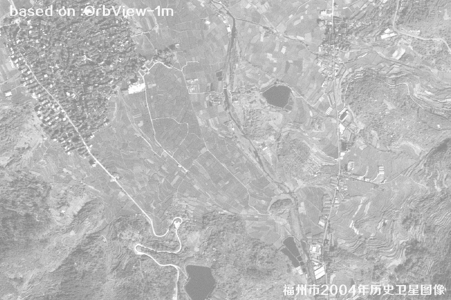 福州市2004年1米分辨率OrbView卫星历史影像图28