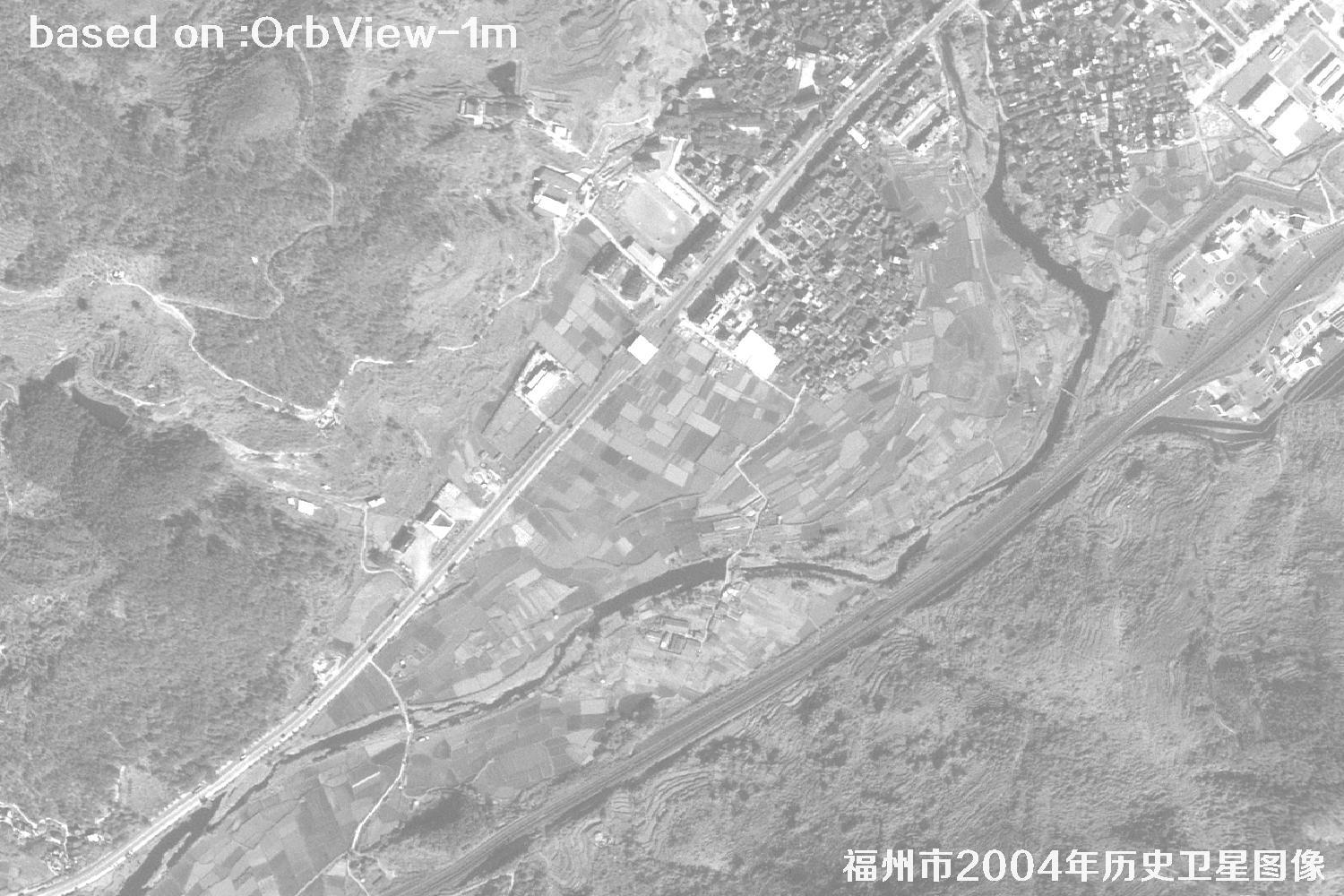 福州市2004年1米分辨率OrbView卫星历史影像图29
