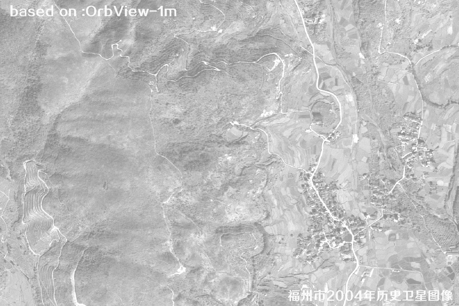 福州市2004年1米分辨率OrbView卫星历史影像图33