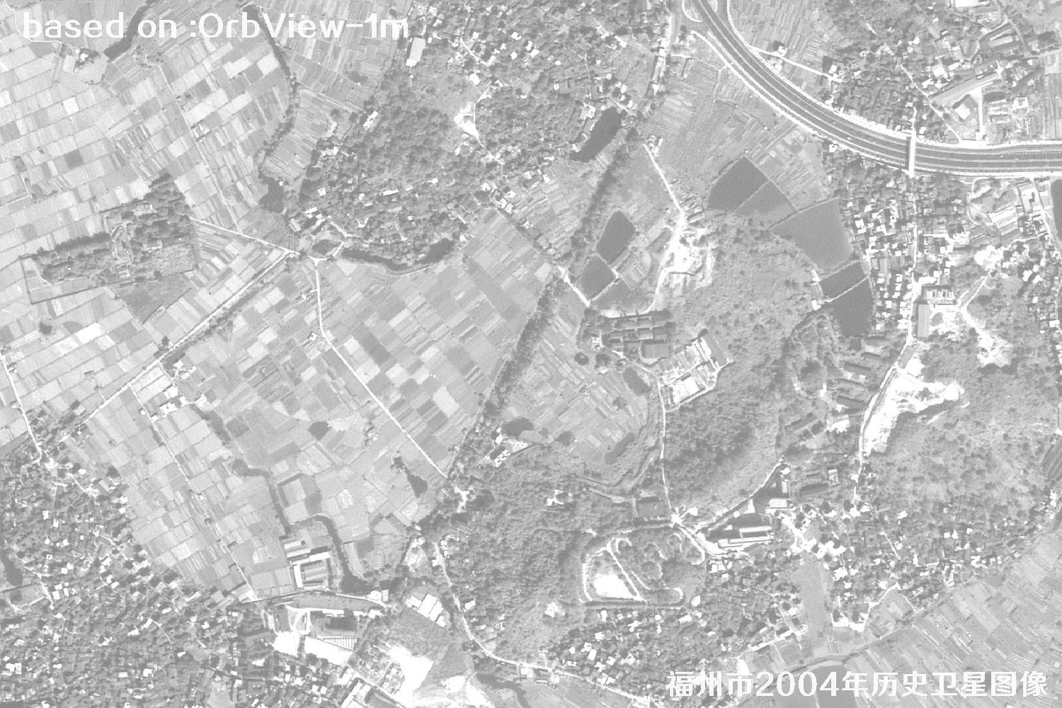 Fuzhou 2004 1m Resolution OrbView Satellite Historical Imagery Map