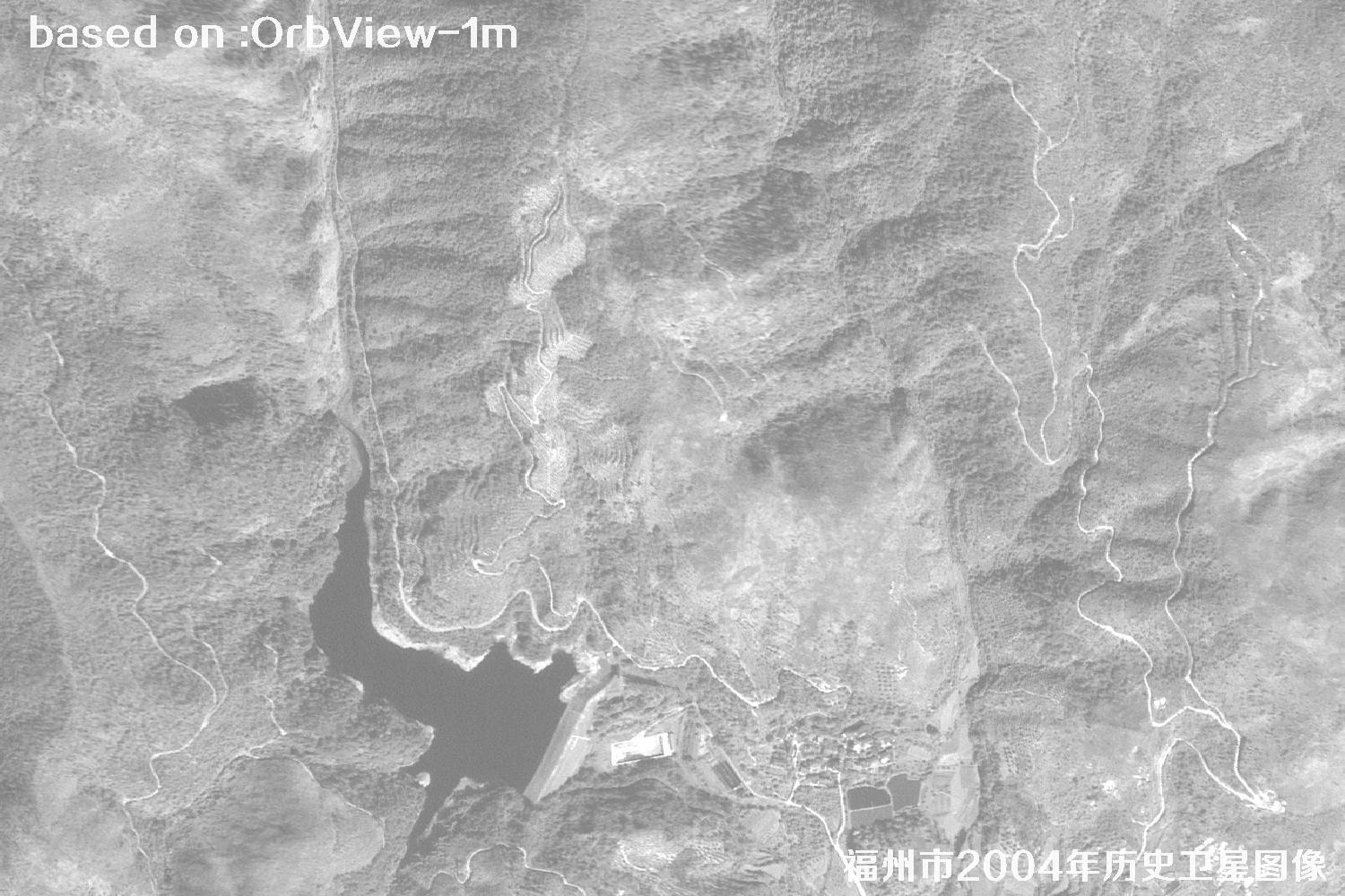Fuzhou 2004 1m Resolution OrbView Satellite Historical Imagery Map