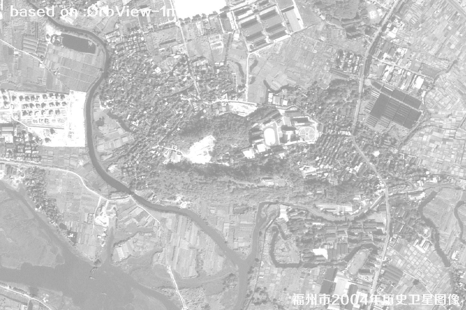 福州市2004年1米分辨率OrbView卫星历史影像图5