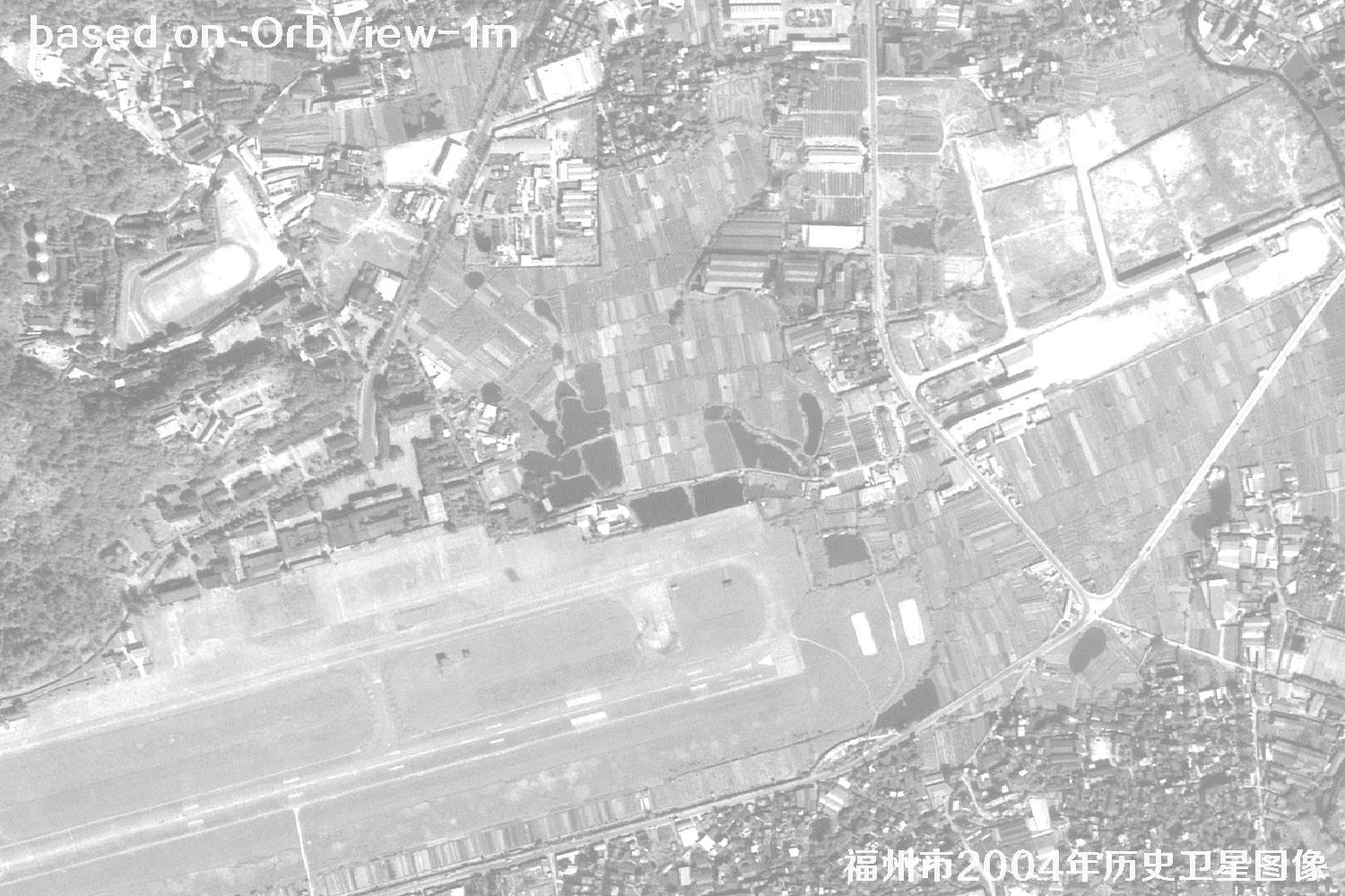 福州市2004年1米分辨率OrbView卫星历史影像图6