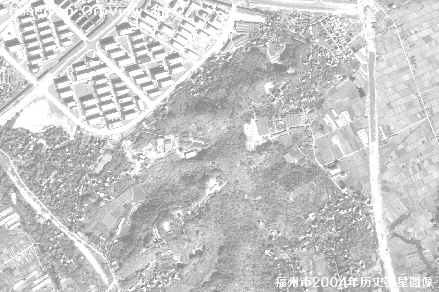 福州市2004年1米分辨率OrbView卫星历史影像图7