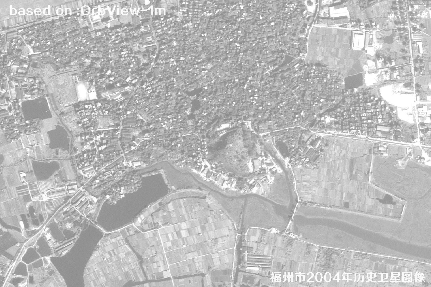 福州市2004年1米分辨率OrbView卫星历史影像图8