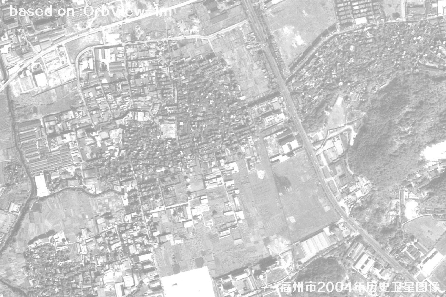 福州市2004年1米分辨率OrbView卫星历史影像图9
