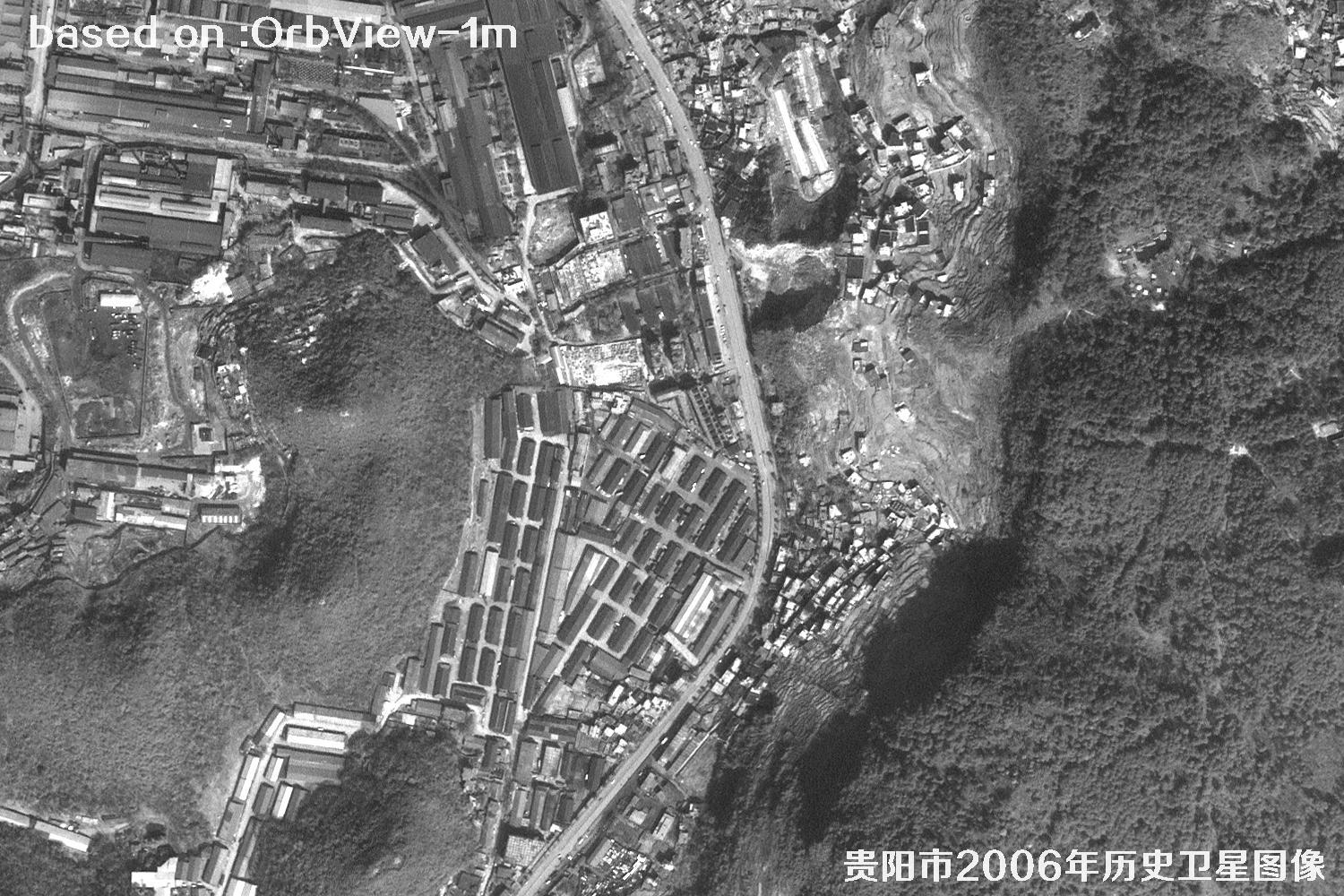 贵阳市2006年1米分辨率历史卫星地图1