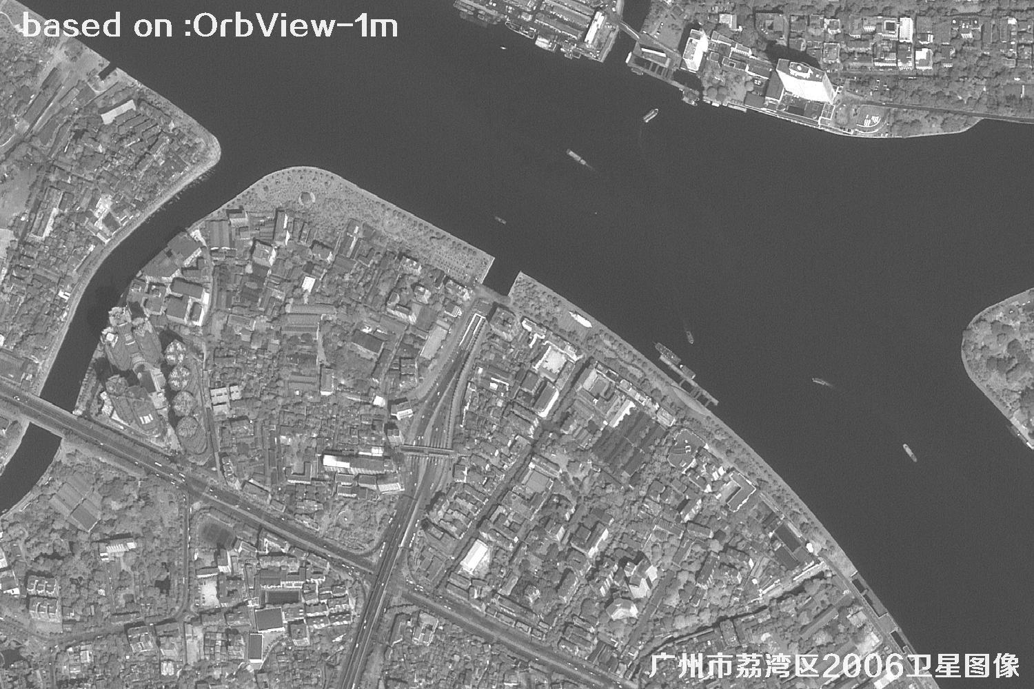广州市荔湾区2006年1米分辨率OrbView卫星图像10