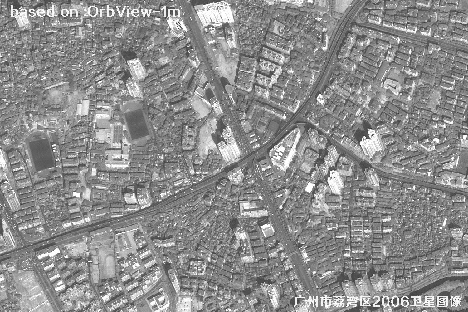 广州市荔湾区2006年1米分辨率OrbView卫星图像11