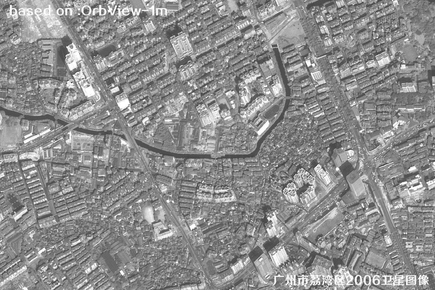 广州市荔湾区2006年1米分辨率OrbView卫星图像12