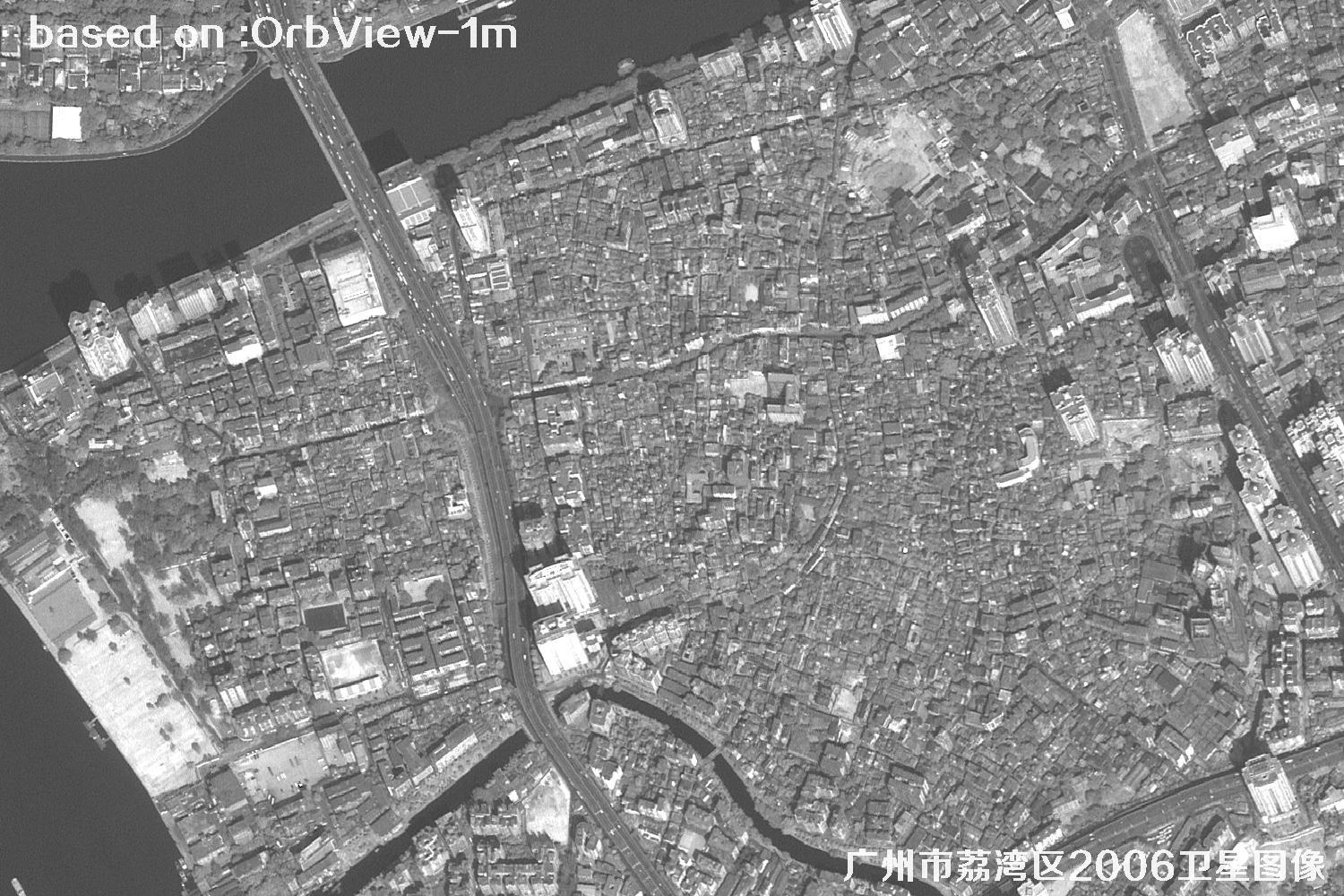 广州市荔湾区2006年1米分辨率OrbView卫星图像14