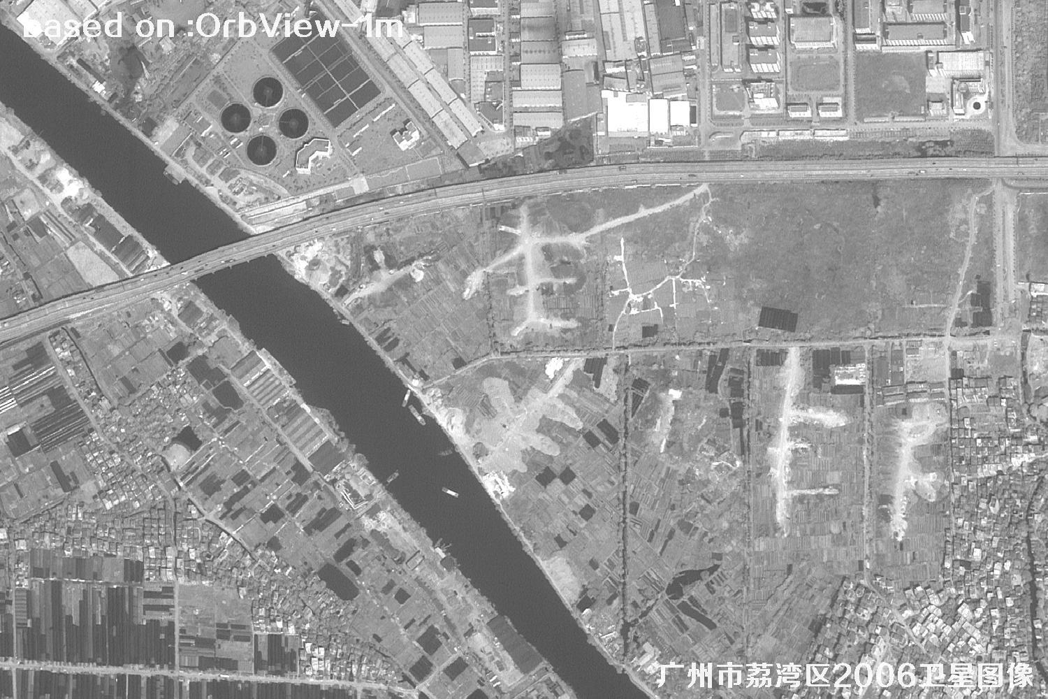 广州市荔湾区2006年1米分辨率OrbView卫星图像15