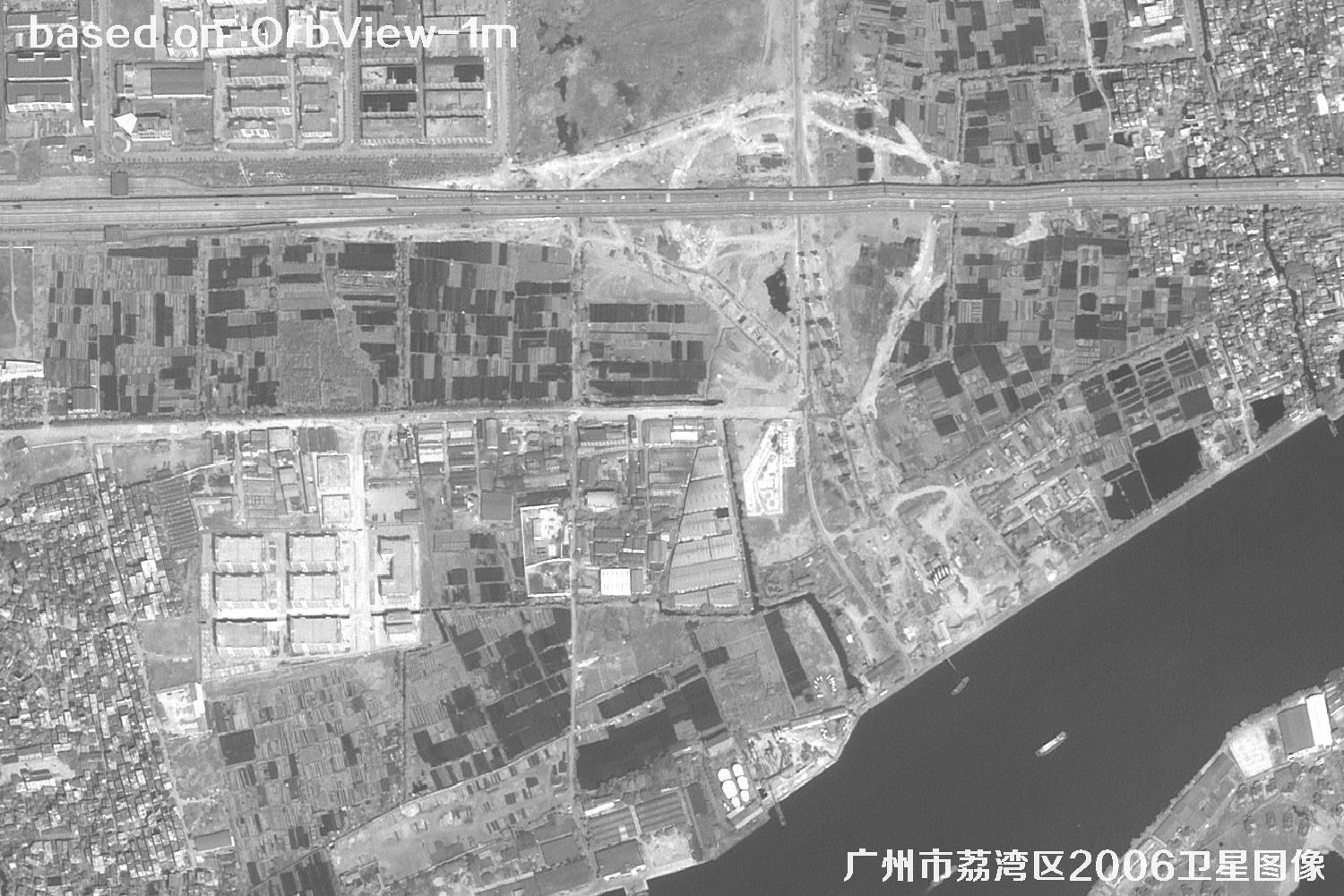 广州市荔湾区2006年1米分辨率OrbView卫星图像16
