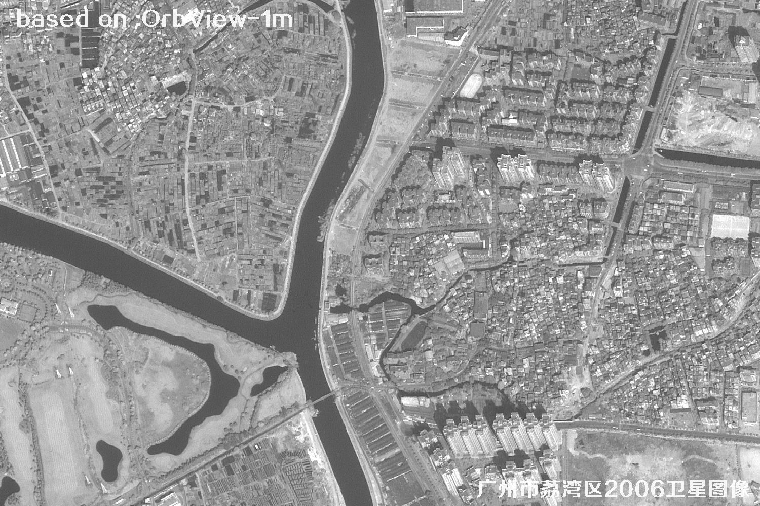 广州市荔湾区2006年1米分辨率OrbView卫星图像20