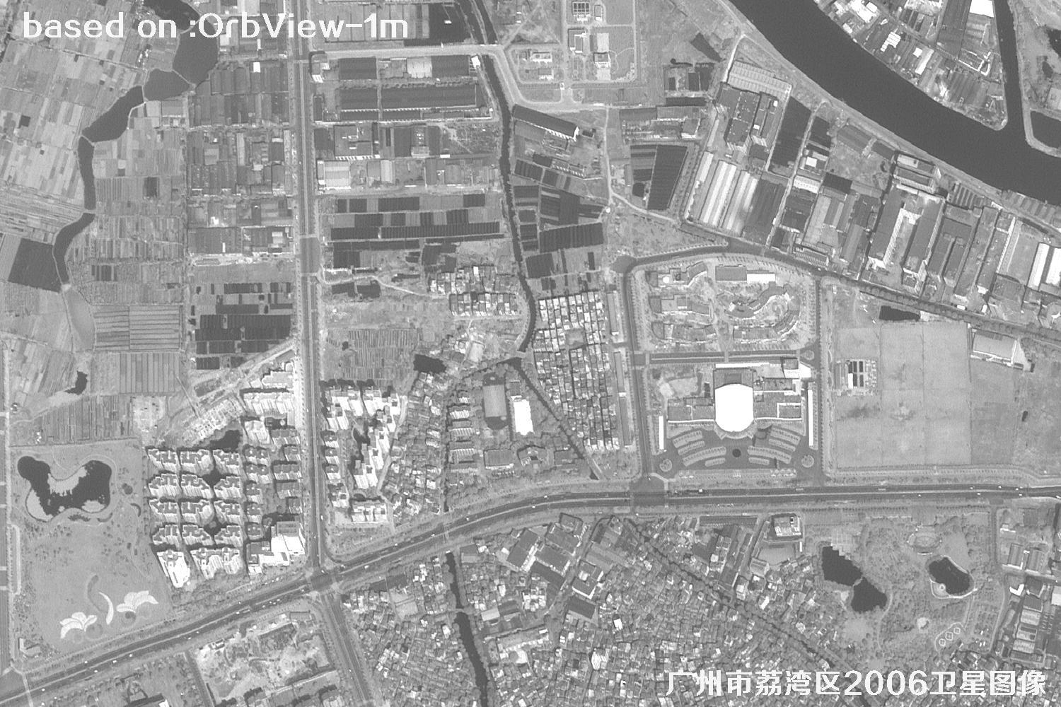 广州市荔湾区2006年1米分辨率OrbView卫星图像21