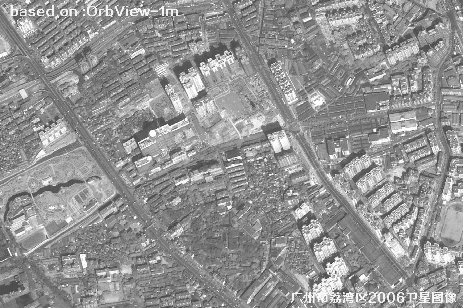广州市荔湾区2006年1米分辨率OrbView卫星图像3