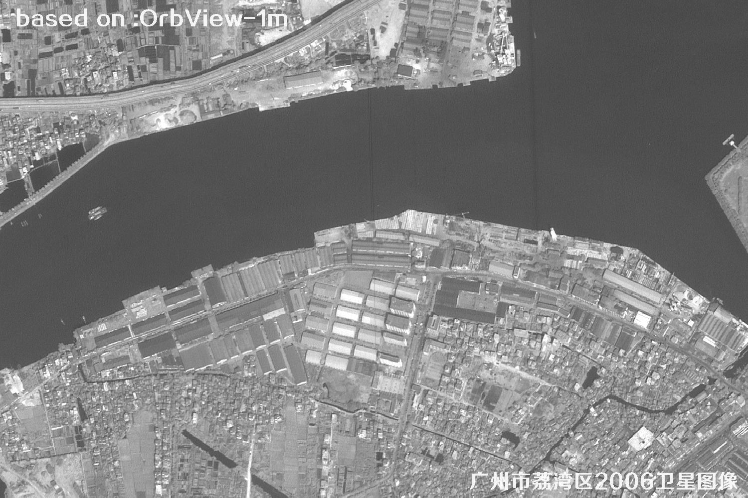 广州市荔湾区2006年1米分辨率OrbView卫星图像5