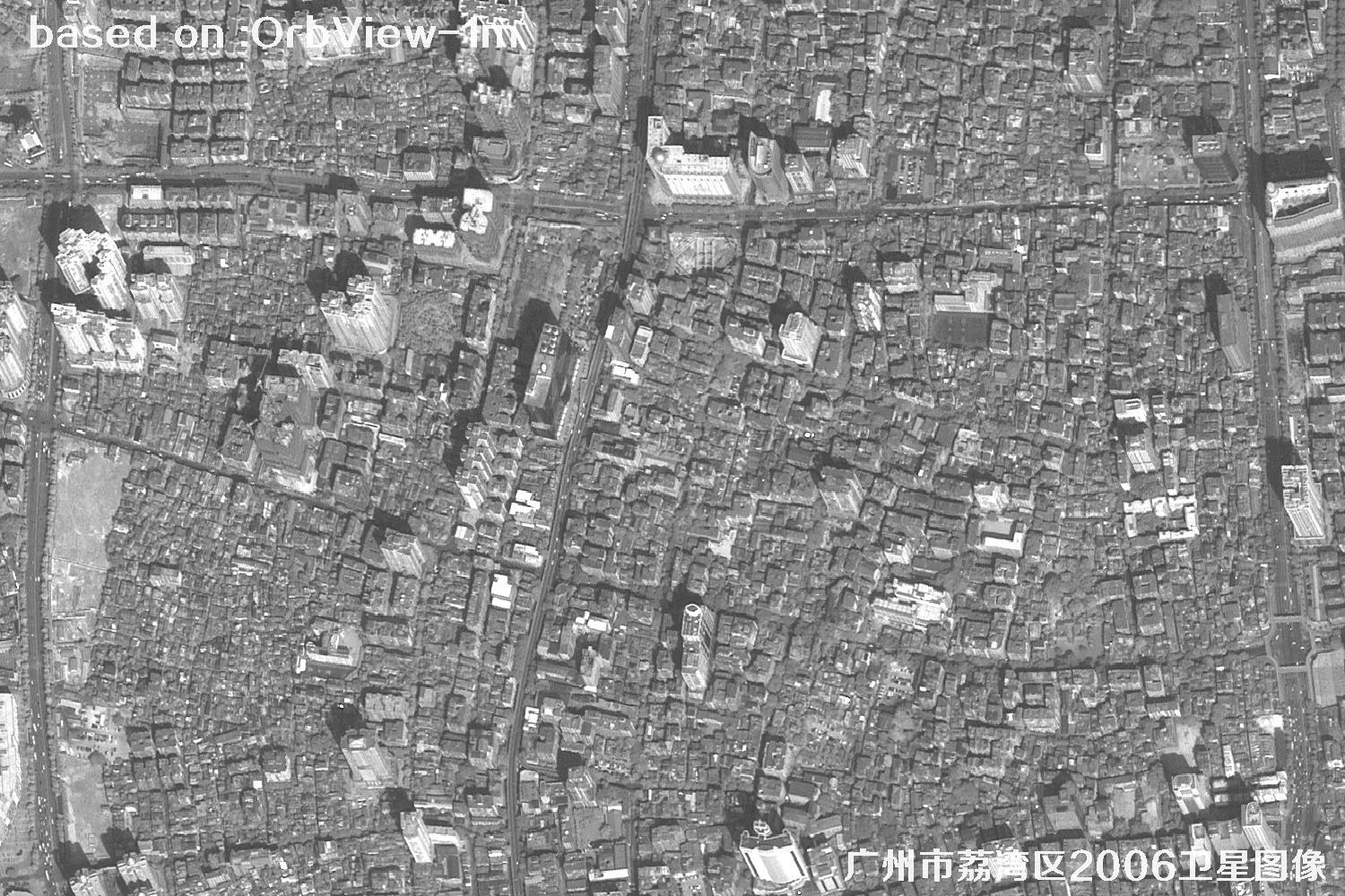 广州市荔湾区2006年1米分辨率OrbView卫星图像6