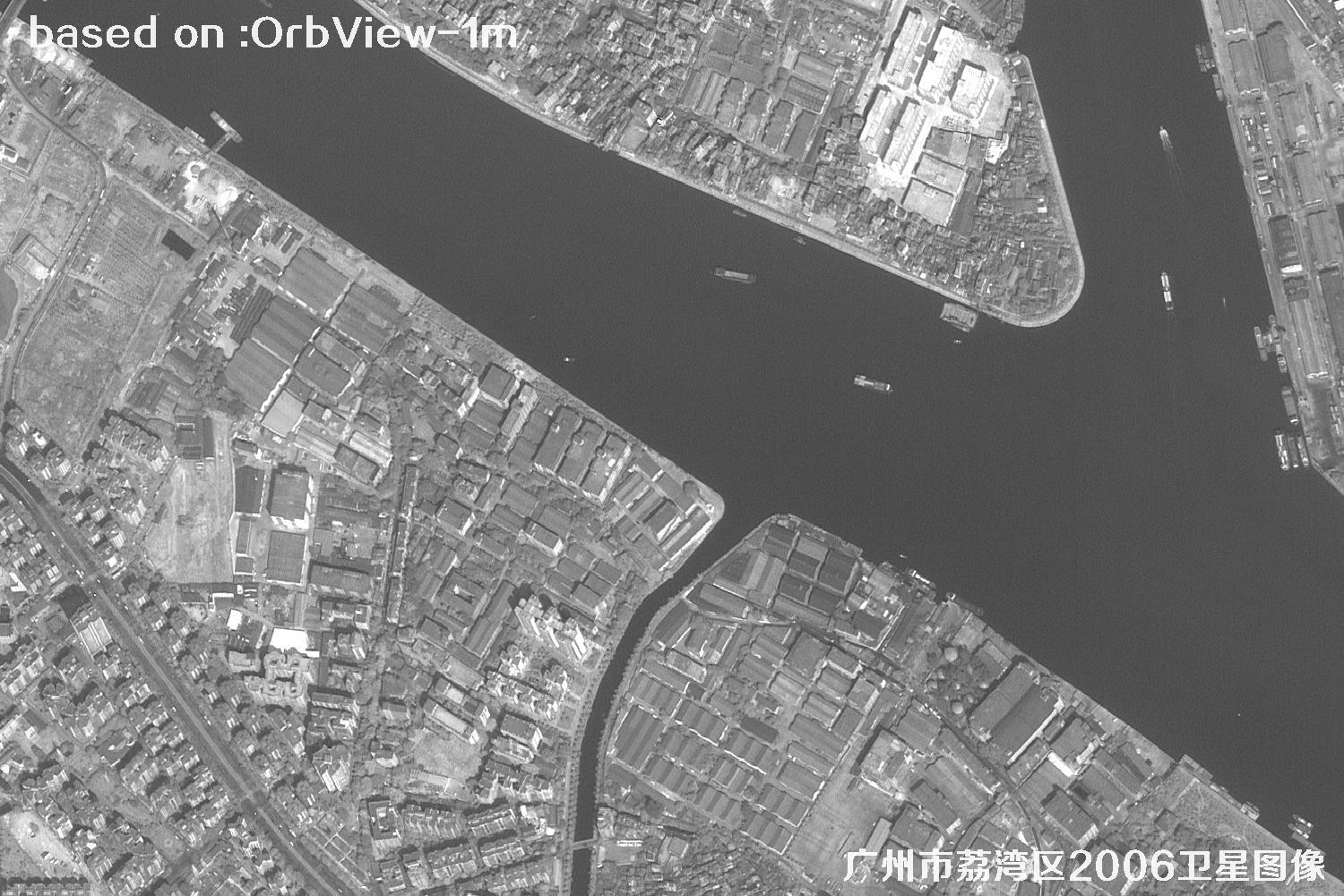 广州市荔湾区2006年1米分辨率OrbView卫星图像7