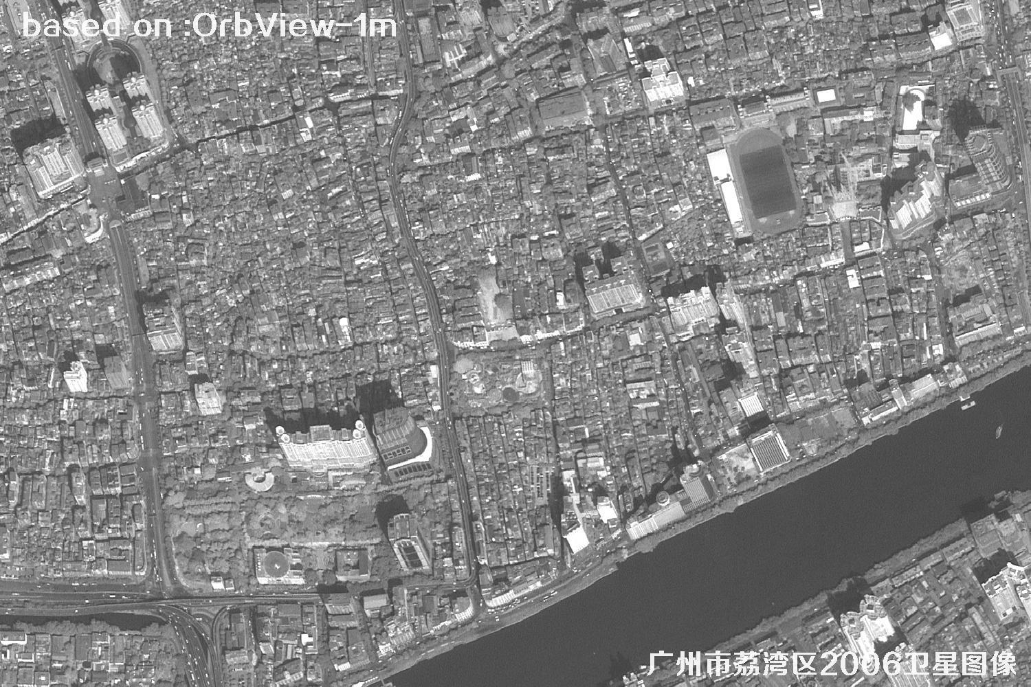 广州市荔湾区2006年1米分辨率OrbView卫星图像8