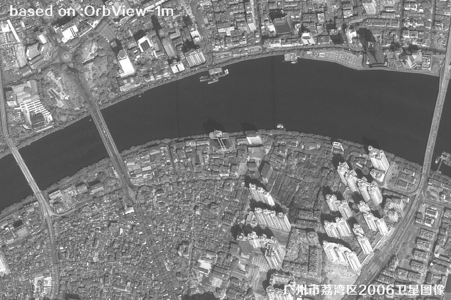 广州市荔湾区2006年1米分辨率OrbView卫星图像9