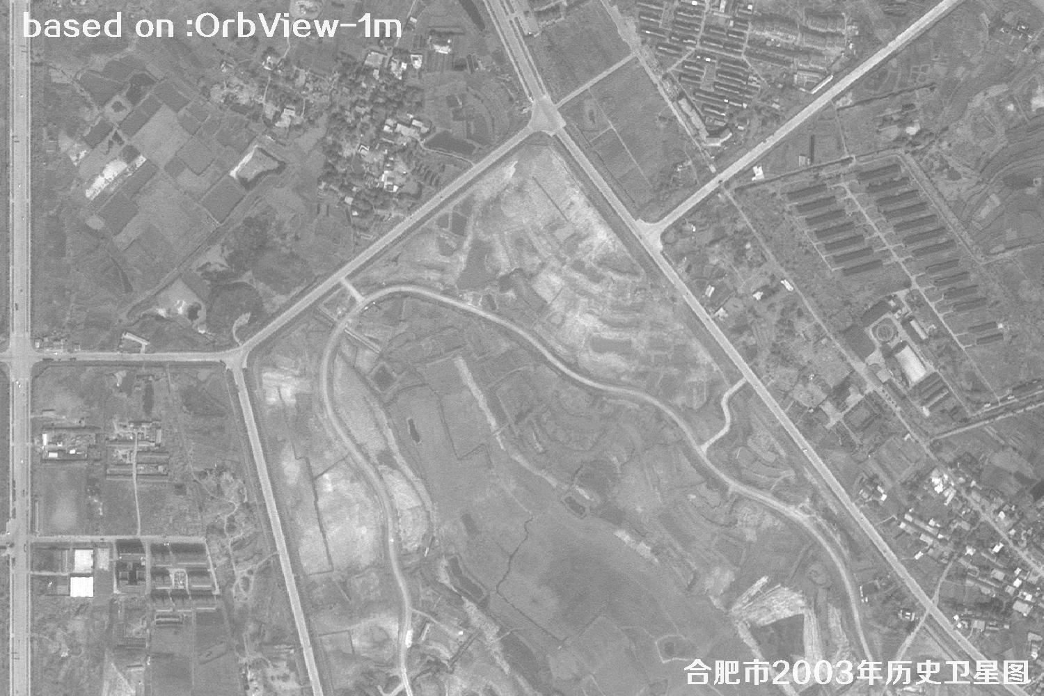 Historical Satellite Map for Land Disputes: 2003 OrbView Image of Hefei, Anhui45