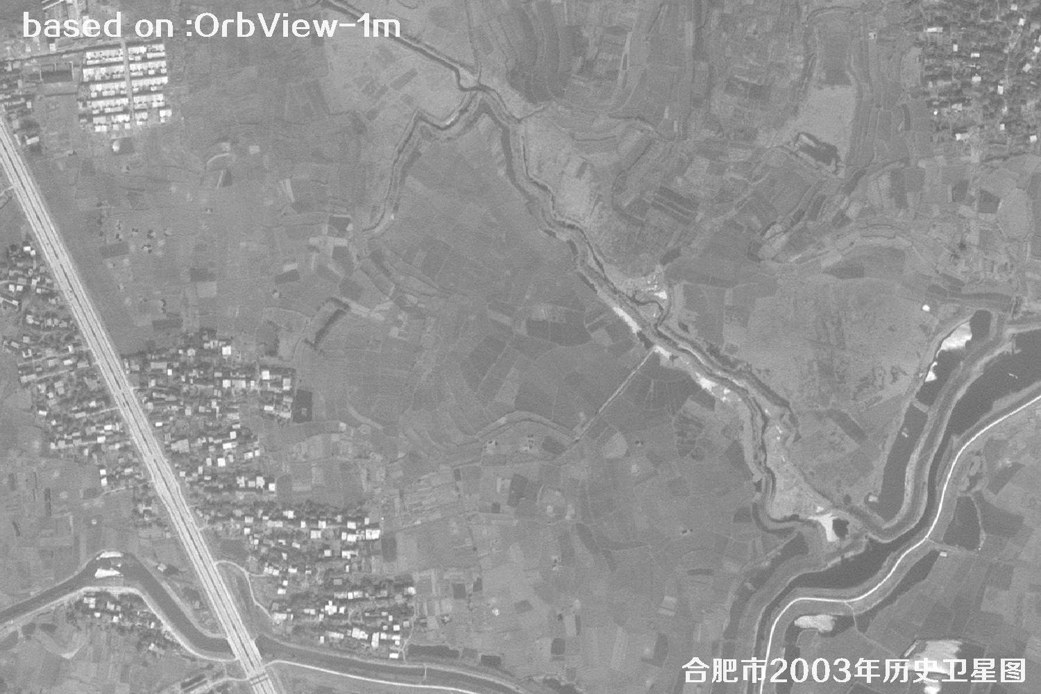 Historical Satellite Map for Land Disputes: 2003 OrbView Image of Hefei, Anhui46