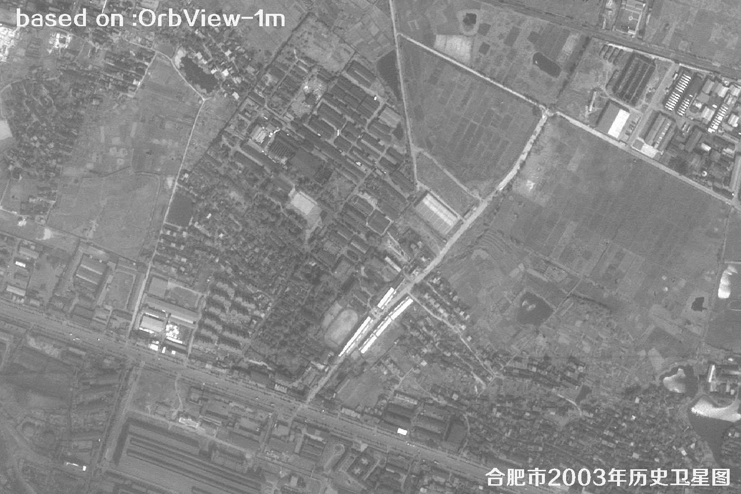 Historical Satellite Map for Land Disputes: 2003 OrbView Image of Hefei, Anhui48
