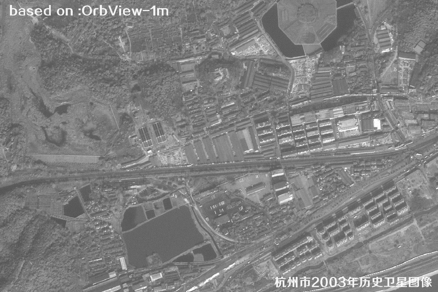 杭州市2003年OrbView卫星历史影像图10