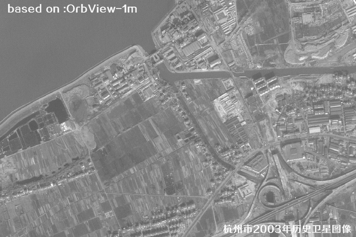 杭州市2003年OrbView卫星历史影像图11