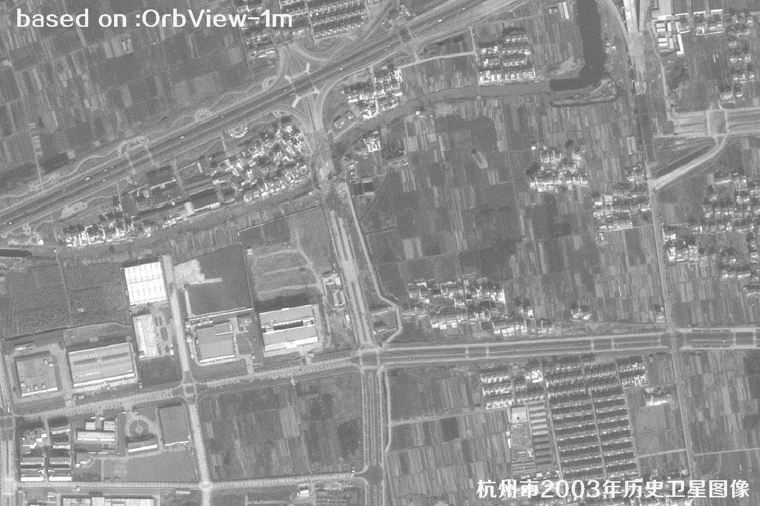 杭州市2003年OrbView卫星历史影像图13