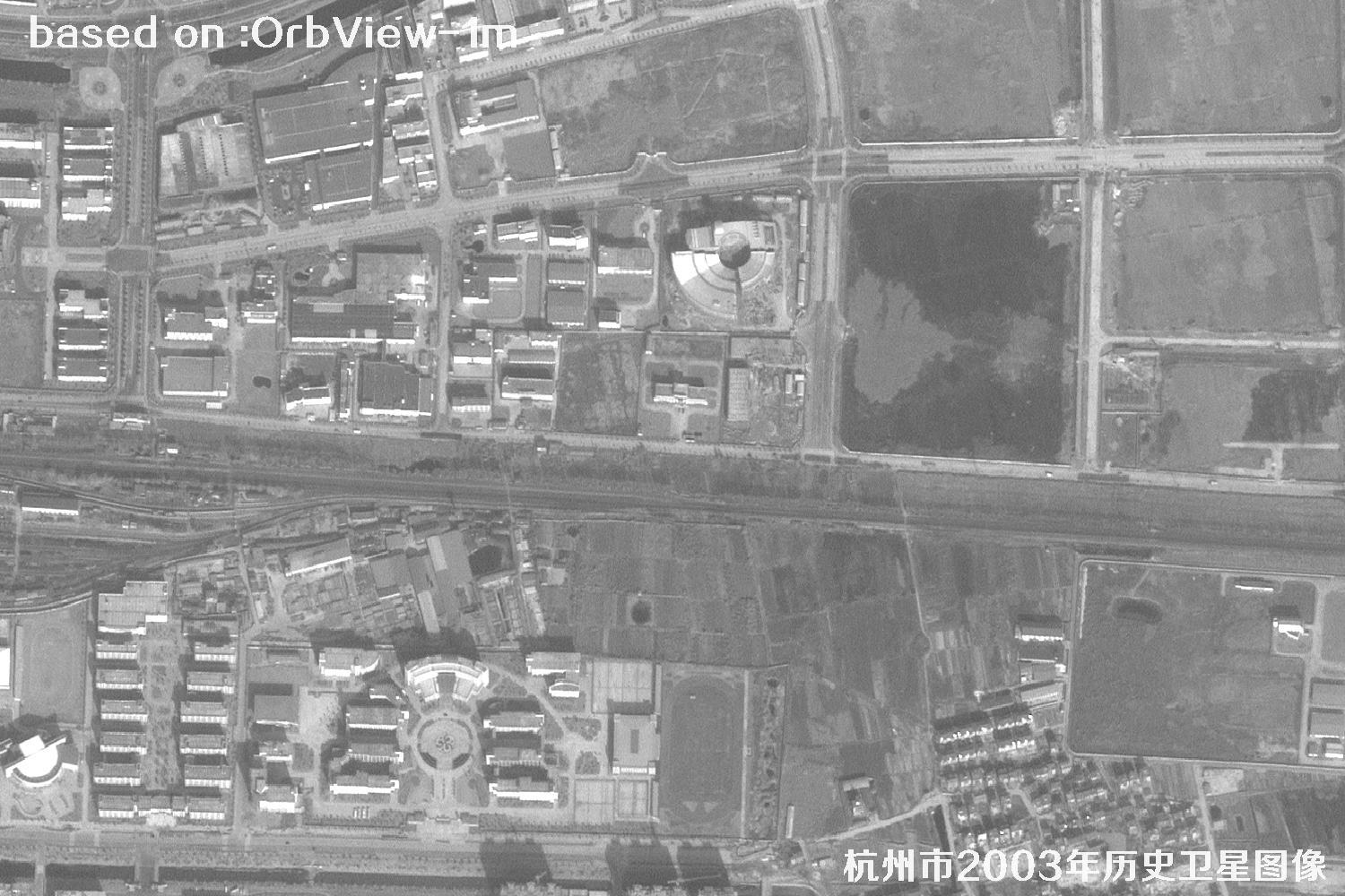 杭州市2003年OrbView卫星历史影像图14
