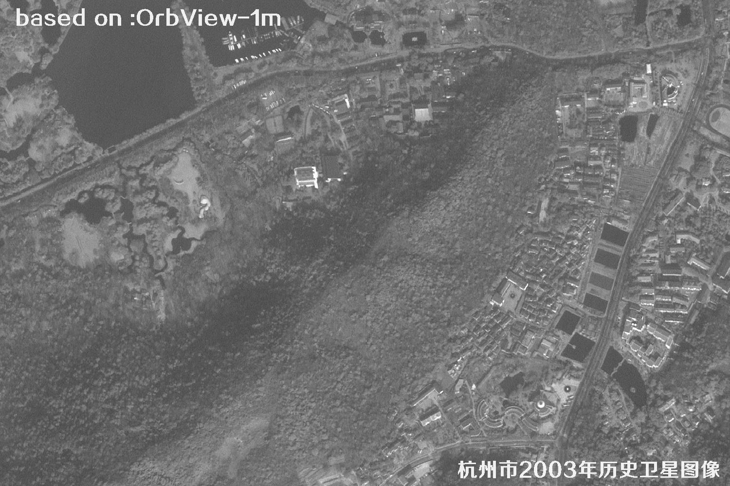 Hangzhou 2003 OrbView Satellite Historical Imagery Map