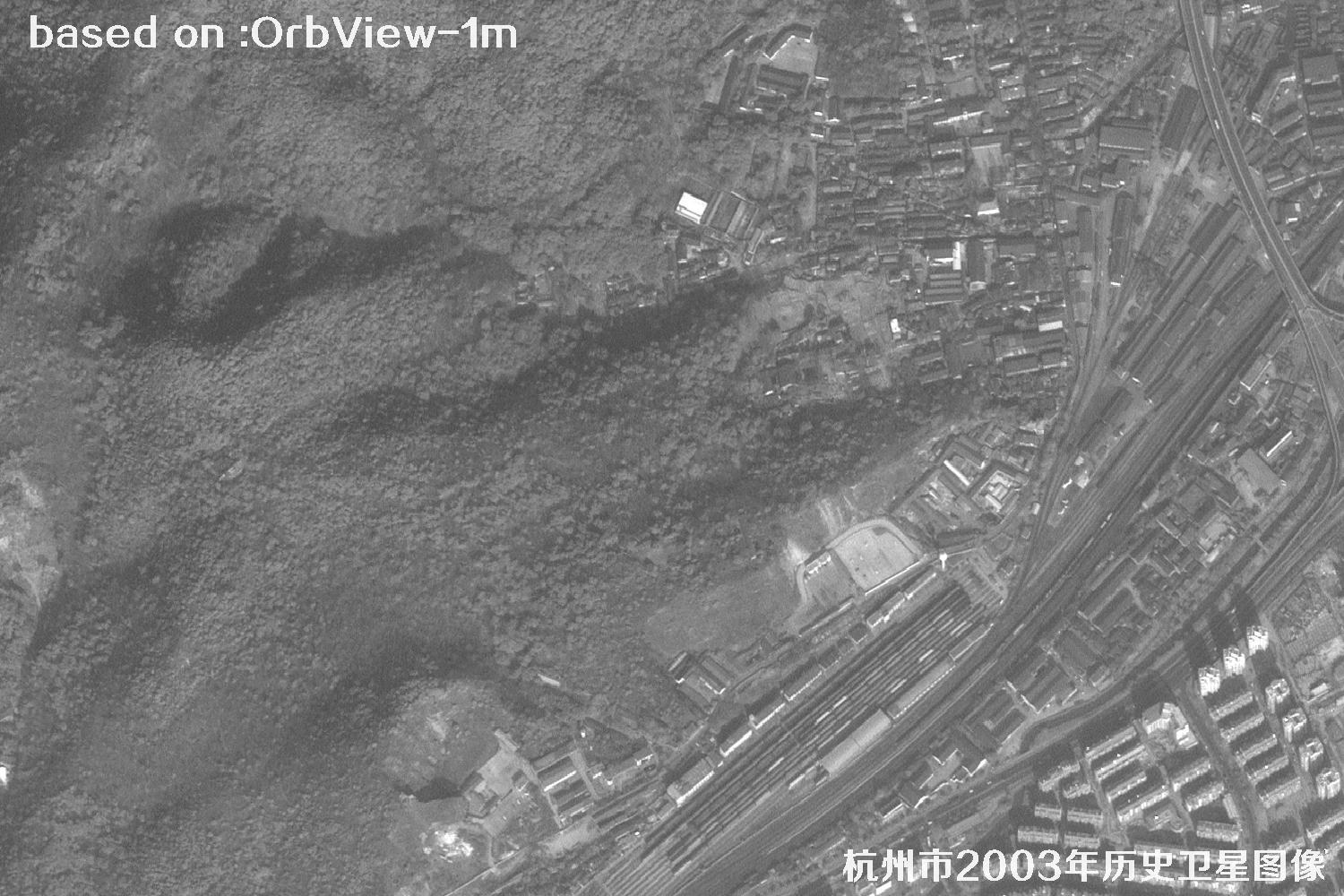 Hangzhou 2003 OrbView Satellite Historical Imagery Map