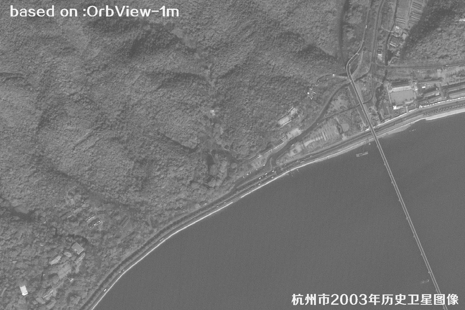 Hangzhou 2003 OrbView Satellite Historical Imagery Map
