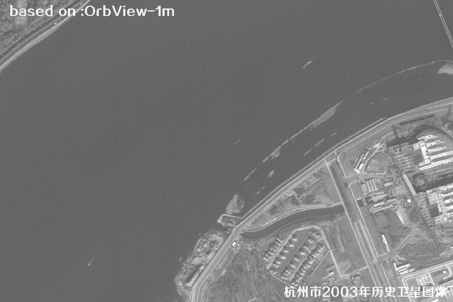 Hangzhou 2003 OrbView Satellite Historical Imagery Map
