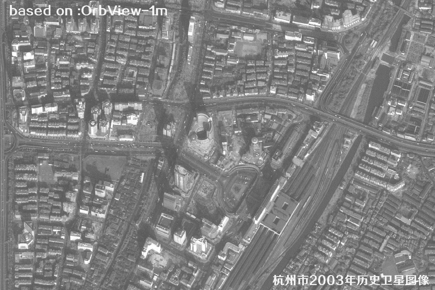 杭州市2003年OrbView卫星历史影像图3