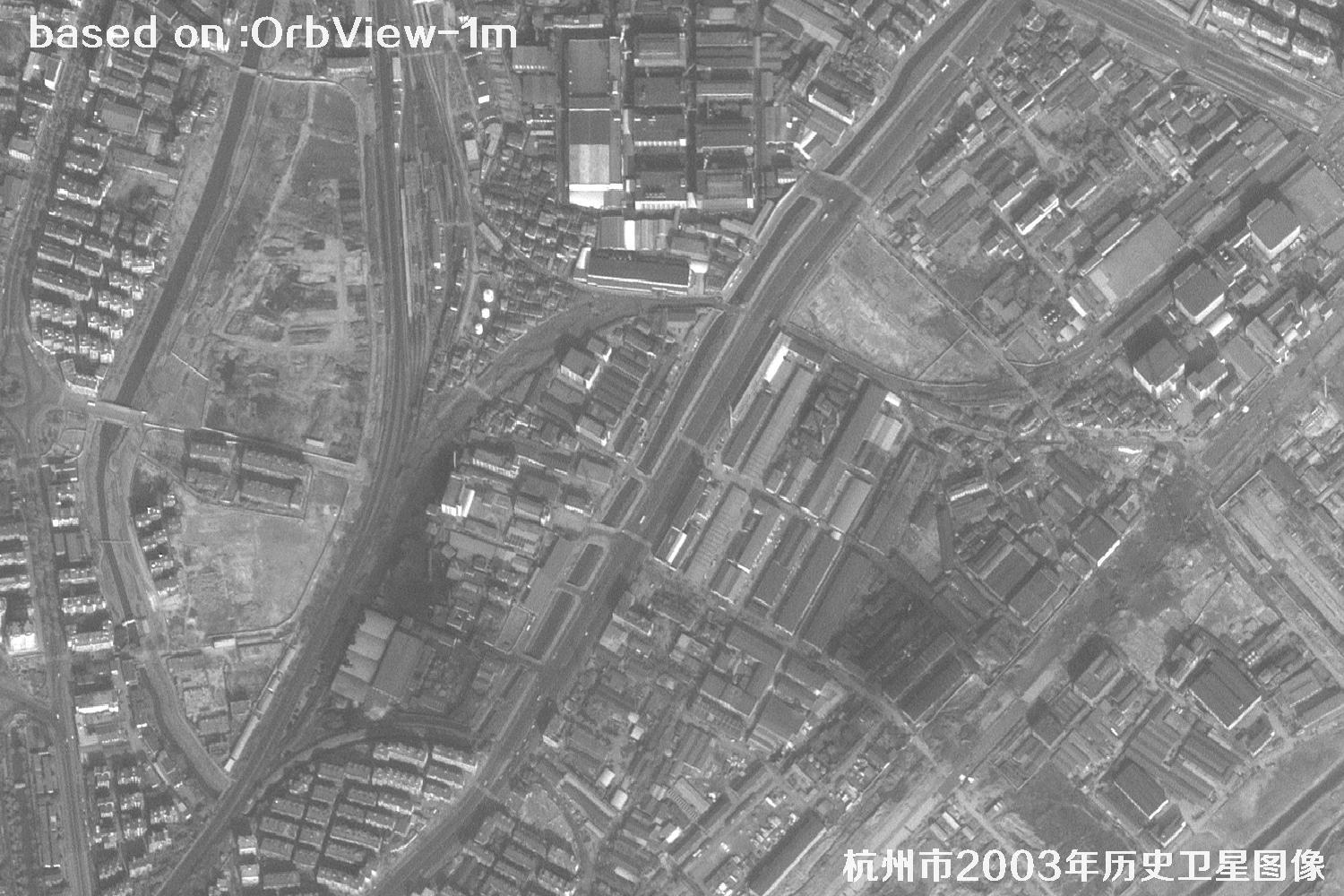 杭州市2003年OrbView卫星历史影像图5