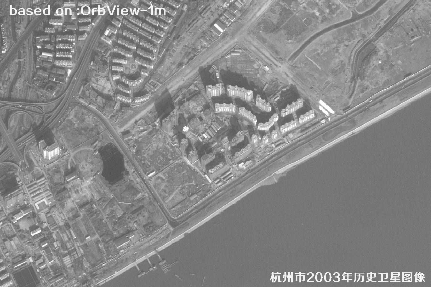 杭州市2003年OrbView卫星历史影像图6