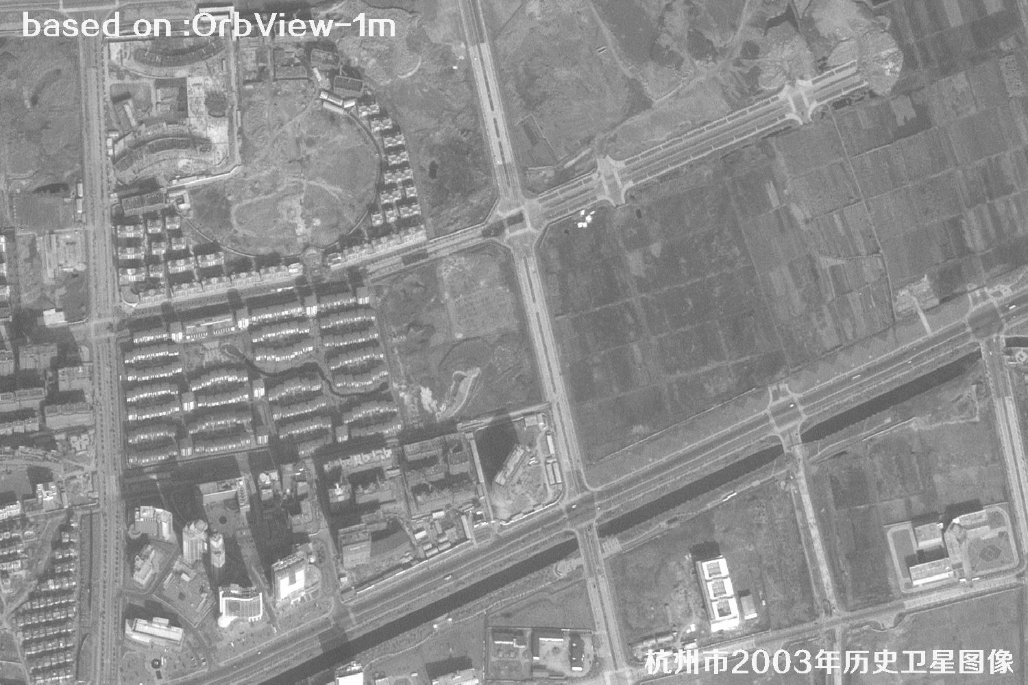 杭州市2003年OrbView卫星历史影像图8