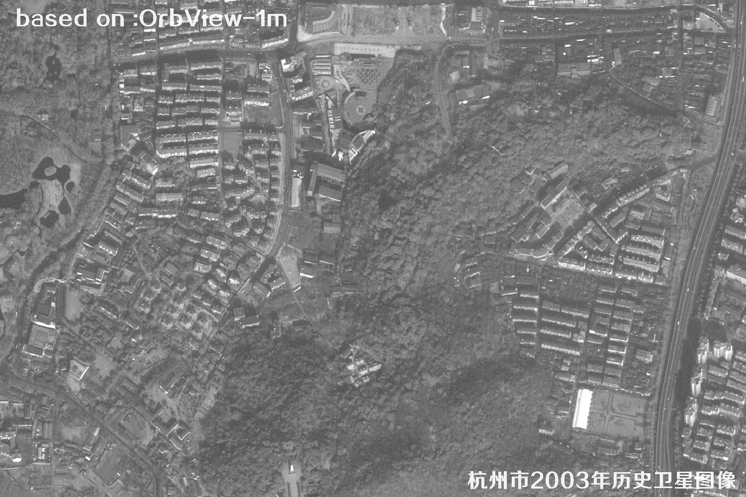 杭州市2003年OrbView卫星历史影像图9