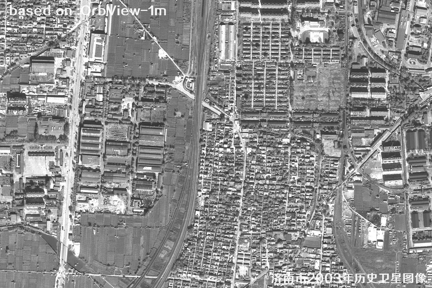Jinan 2003 1m Resolution OrbView Satellite Historical Imagery