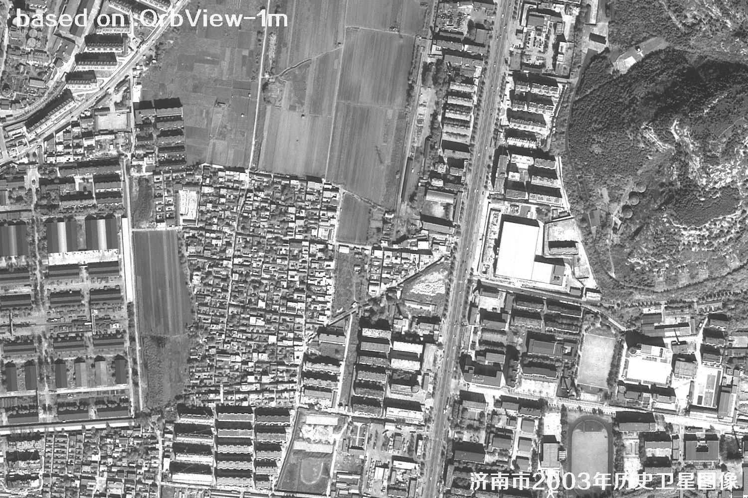 Jinan 2003 1m Resolution OrbView Satellite Historical Imagery