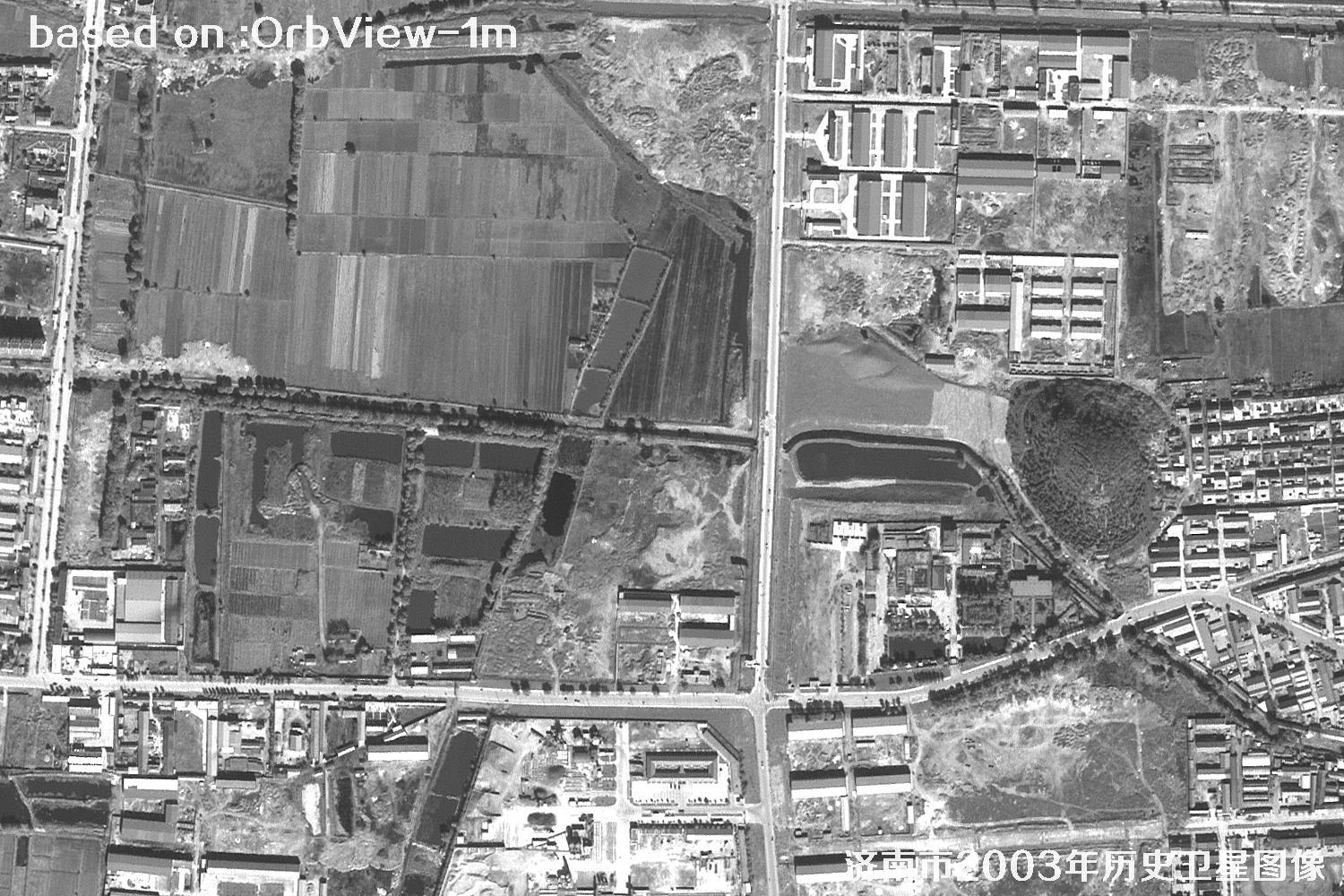 Jinan 2003 1m Resolution OrbView Satellite Historical Imagery